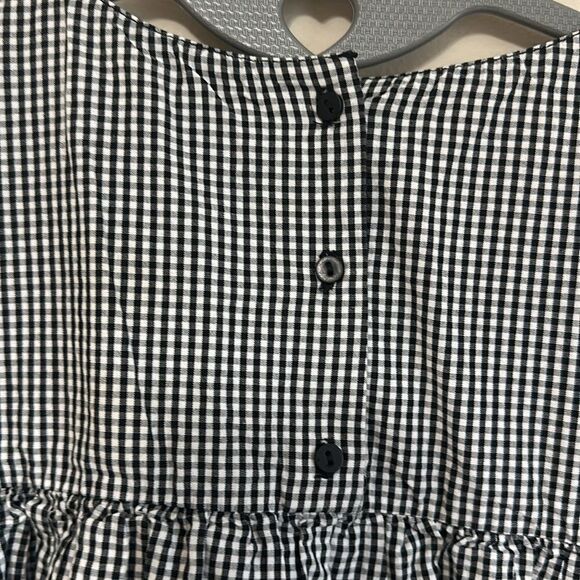 Zara - Gingham Babydoll Layered Blouse - Picture 6 of 6